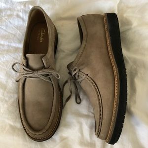 Never worn Clarks Wallabees! Perfect condition.